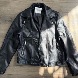 Primark Shiny Black Leather Jacket